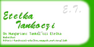 etelka tankoczi business card